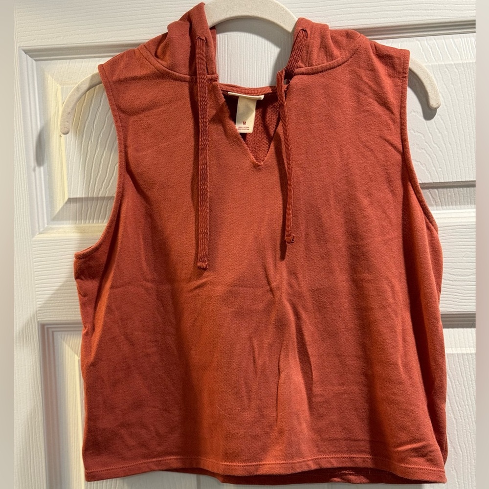 Hooded, crop top